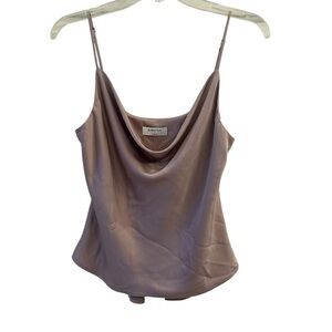 Aritzia Women's Cowl Neck Top Small Light Mauve